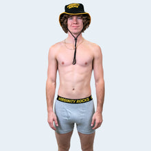 Load image into Gallery viewer, Virginity Rocks Black Bucket Hat
